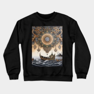 Islamic Grandeur Unveiled: Timeless Art, Floral Motifs, and Vibrant Ornaments Crewneck Sweatshirt